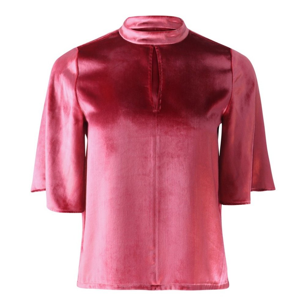NWT J Brand Chani Velvet blouse, L